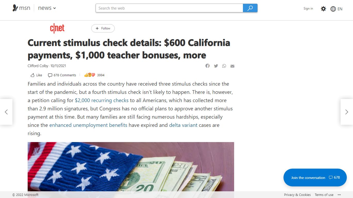 Current stimulus check details: $600 California payments, $1,000 ...