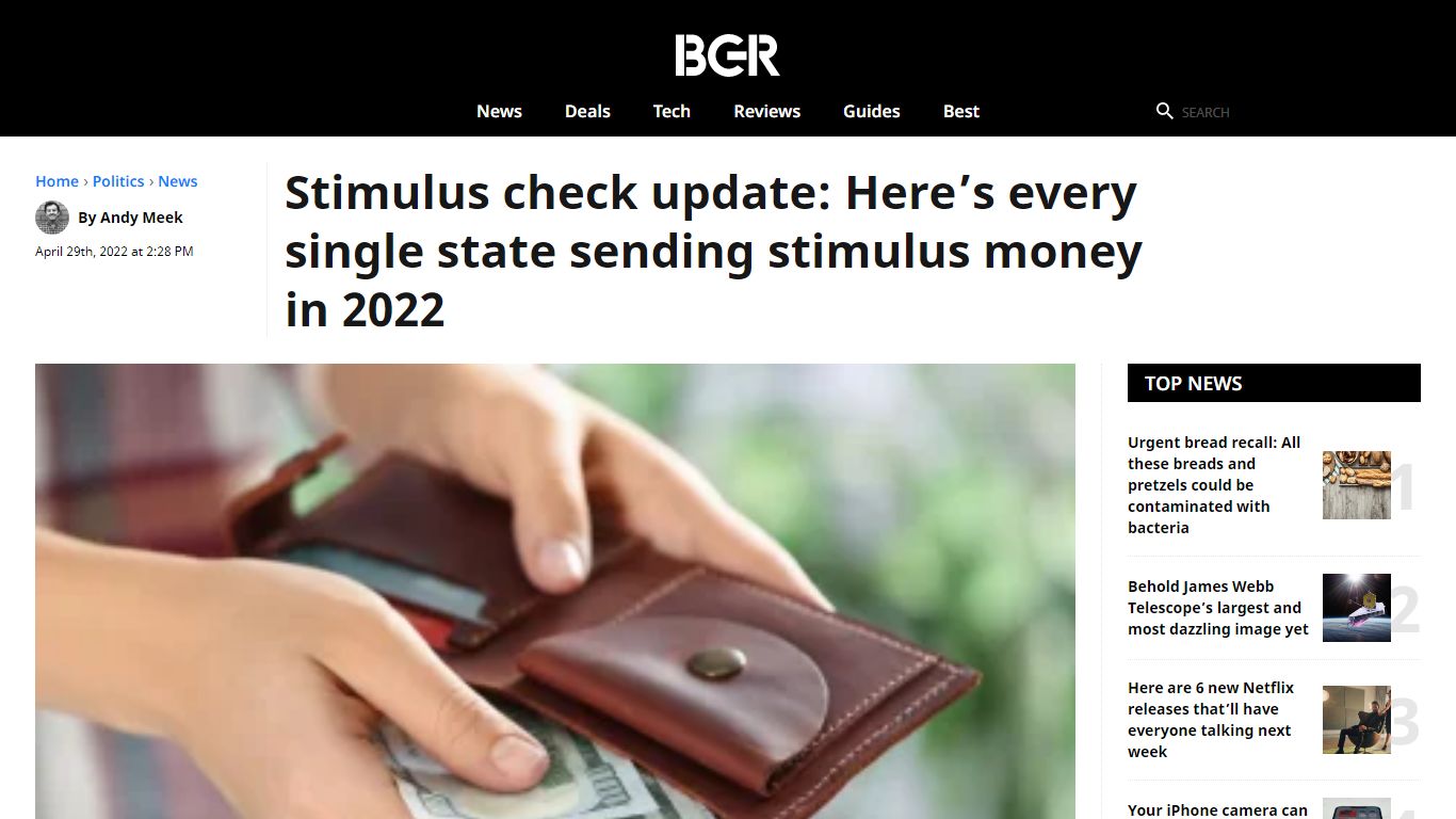 Stimulus check update: Every state sending stimulus money in 2022 - BGR